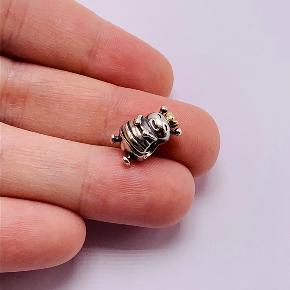 EUC Pandora 790227 Sterling Silver & 14k Yellow Gold Queen Bee Charm - Picture 7 of 9